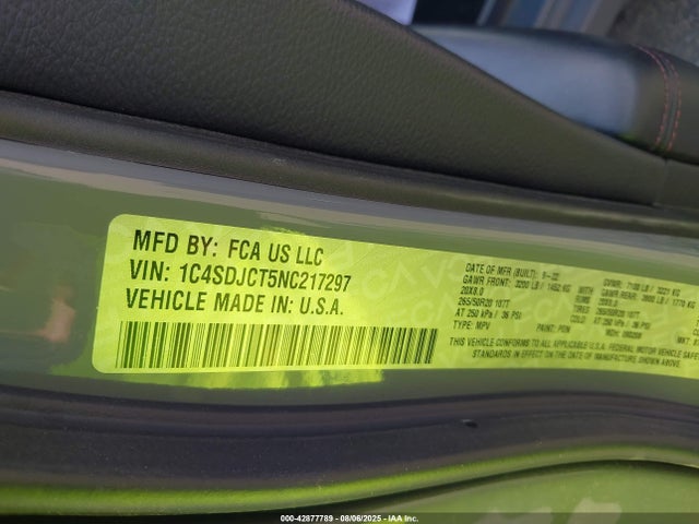 Dodge 2022 2022 1C4SDJCT5NC217297 Image 9