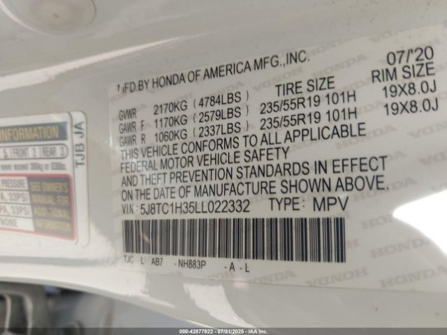 2020 ACURA RDX 5J8TC1H35LL022332 Photo 8