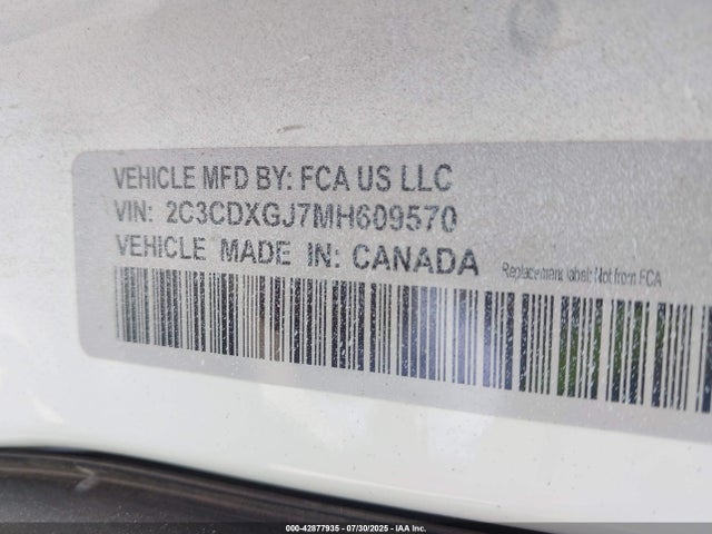 Dodge Charger 2021 2C3CDXGJ7MH609570 Image 9