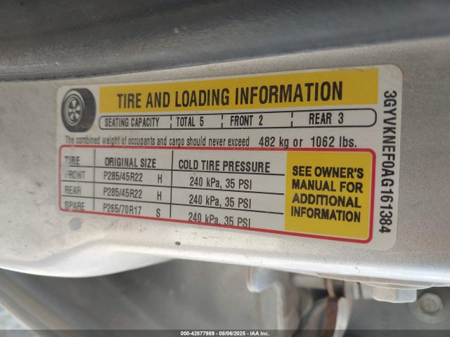 2010 CADILLAC ESCALADE EXT 3GYVKNEF0AG161384 Photo 8