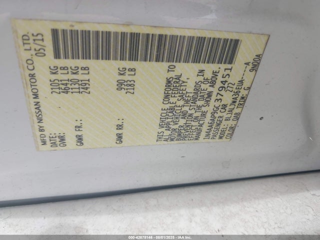 Nissan 2016 2016 1N4AA6AP9GC379451 Image 9