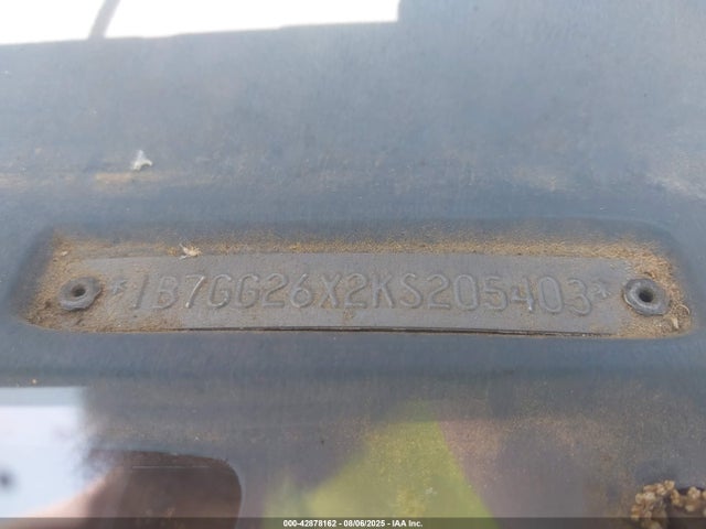 1989 DODGE DAKOTA 1B7GG26X2KS205403 Photo 8