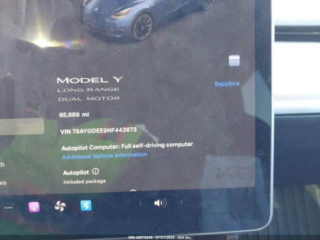 2022 TESLA MODEL Y 7SAYGDEE9NF443673 Photo 6