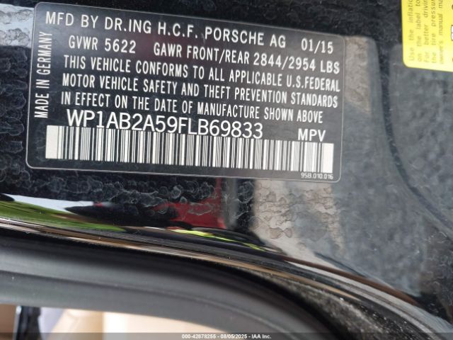 2015 PORSCHE MACAN WP1AB2A59FLB69833 Photo 8