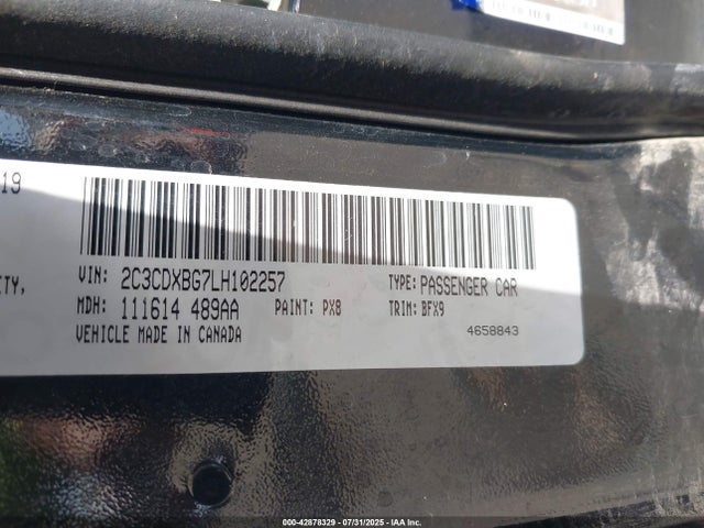 2C3CDXBG7LH102257 Dodge Charger