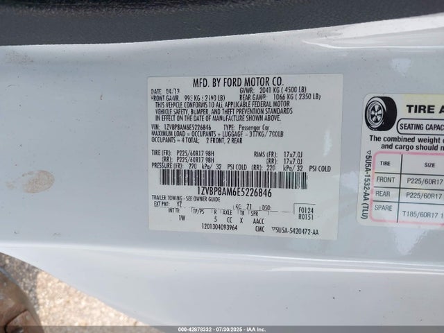 1ZVBP8AM6E5226846 Ford Mustang