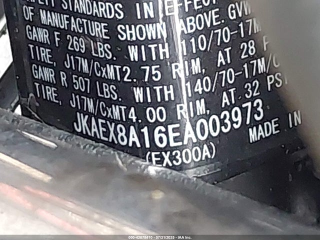 Kawasaki Ninja 300 2014 JKAEX8A16EA003973 Image 10