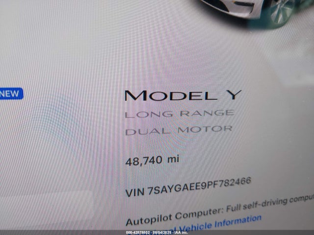 2023 TESLA MODEL Y 7SAYGAEE9PF782466 Photo 6