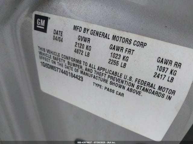 2004 CADILLAC CTS 1G6DM577440184423 Photo 8
