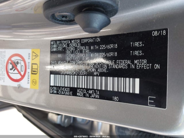 JTJYARBZ2K2130091 Lexus 8ar-fts