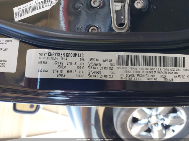 RAM 1500 2014 1C6RR6LT9ES448133 Image 8