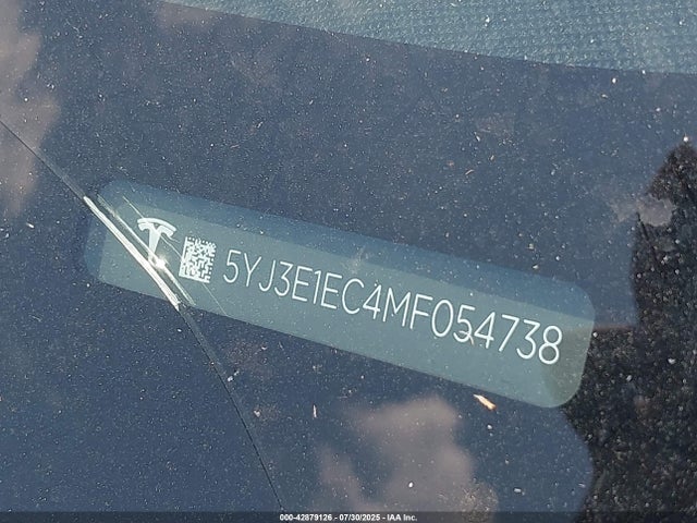 2021 TESLA MODEL 3 5YJ3E1EC4MF054738 Photo 8