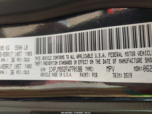 Jeep Cherokee 2015 1C4PJMBS2FW770188 Image 18