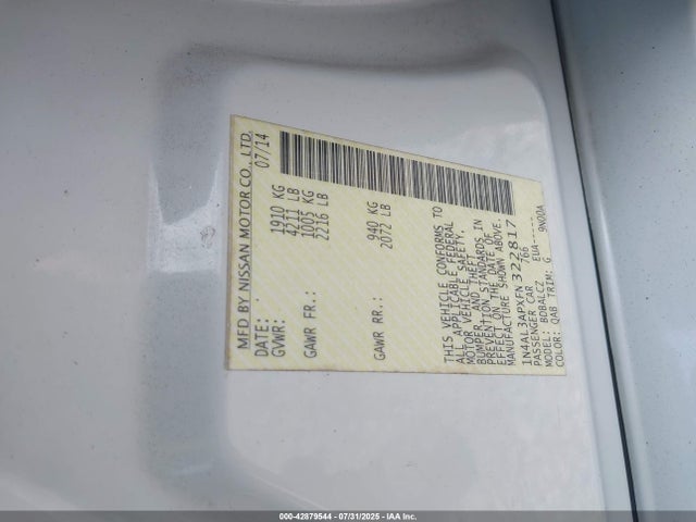 1N4AL3APXFN322817 Nissan 2015