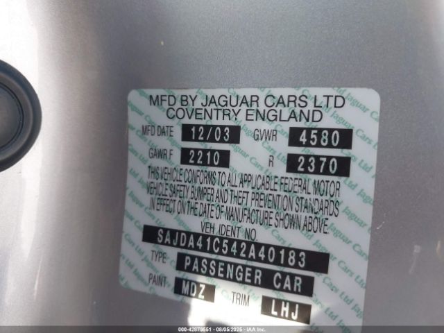 2004 JAGUAR XK8 SAJDA41C542A40183 Photo 8