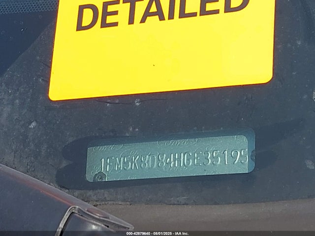 Ford 3.5l ti-vct 2017 1FM5K8D84HGE35195 Image 9