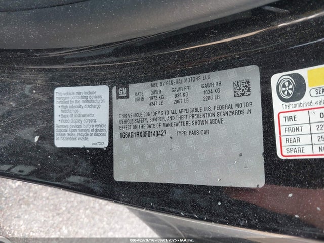 2015 CADILLAC ATS 1G6AG1RX8F0140427 Photo 8