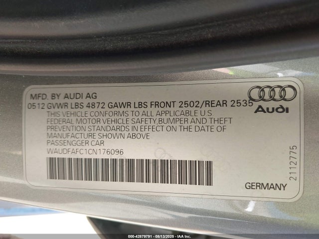 2012 AUDI A6 WAUDFAFC1CN176096 Photo 8