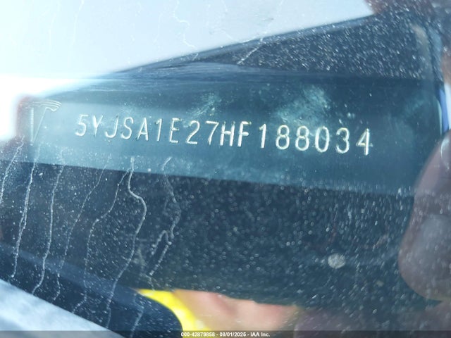 2017 TESLA MODEL S 5YJSA1E27HF188034 Photo 8