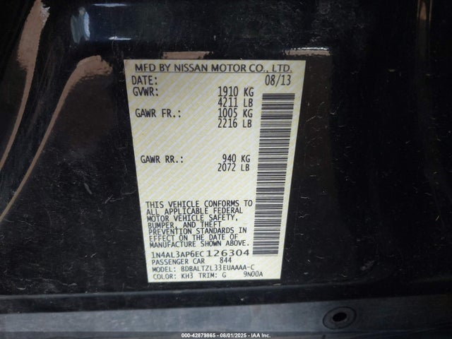 Nissan 2014 2014 1N4AL3AP6EC126304 Image 9