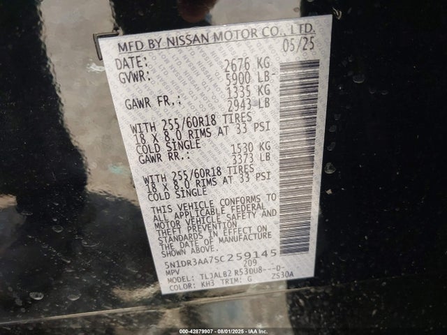 Nissan Pathfinder 2025 5N1DR3AA7SC259145 Image 9