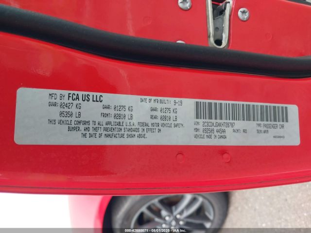 2019 DODGE CHARGER 2C3CDXJGXKH728787 Photo 8