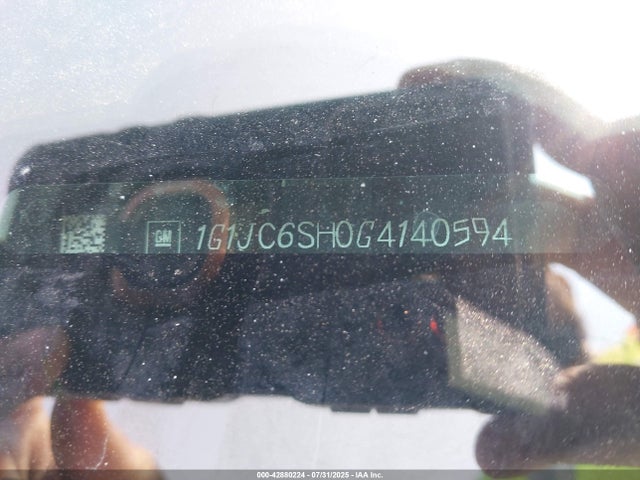 1G1JC6SH0G4140594 Chevrolet luw - e85 max