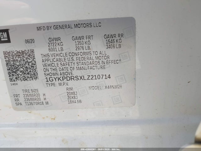 2020 CADILLAC XT6 1GYKPDRSXLZ210714 Photo 8