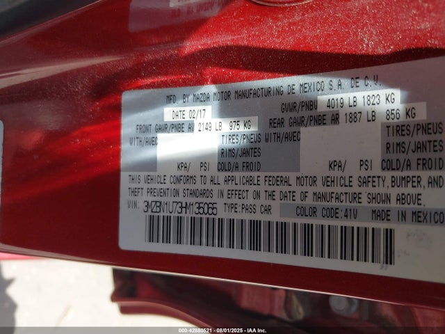 3MZBN1U73HM135065 Mazda pe