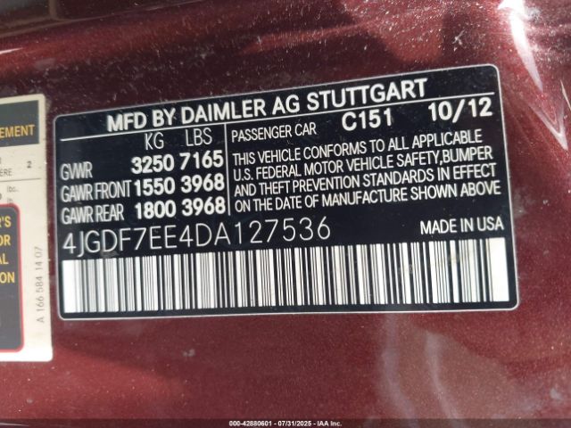 2013 MERCEDES-BENZ GL 63 AMG 4JGDF7EE4DA127536 Photo 8