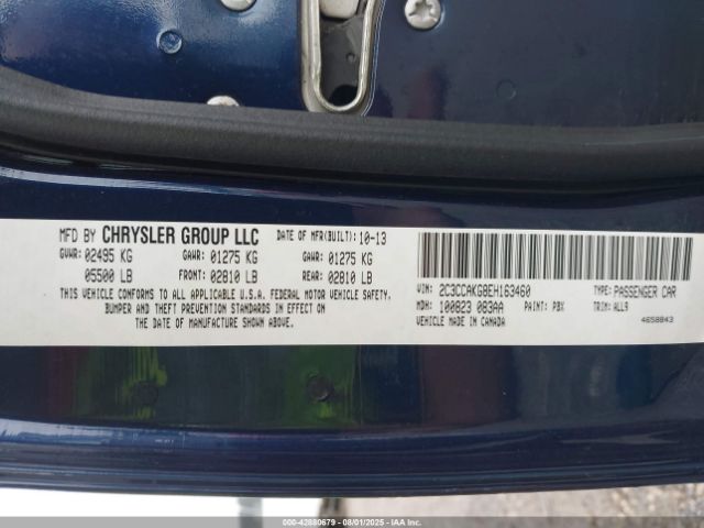 2014 CHRYSLER 300C 2C3CCAKG8EH163460 Photo 8