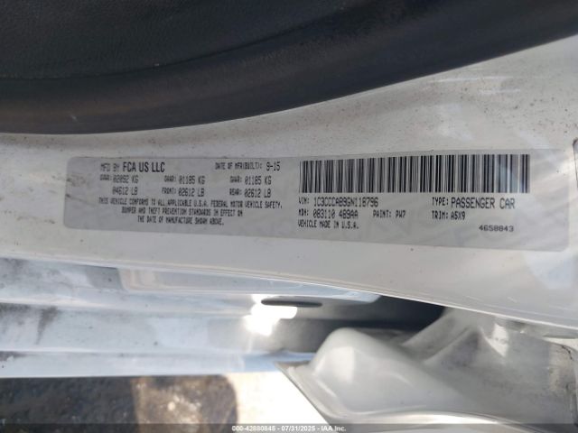 2016 CHRYSLER 200 1C3CCCAB9GN118796 Photo 8