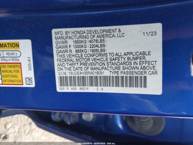 2024 ACURA INTEGRA 19UDE4H35RA018091 Photo 8