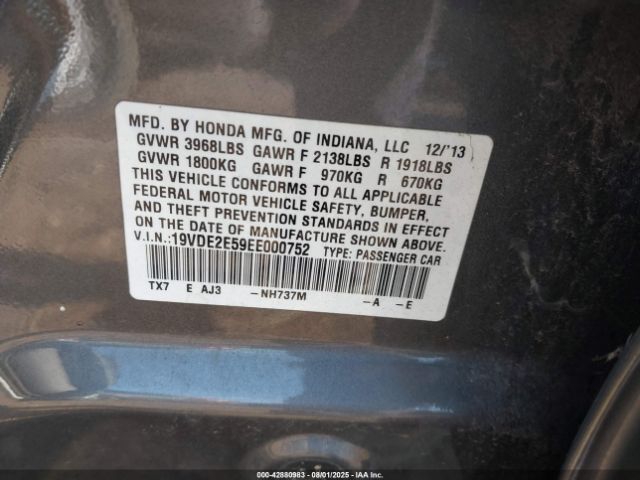 2014 ACURA ILX 19VDE2E59EE000752 Photo 8