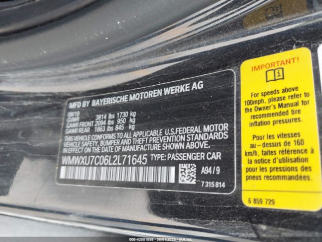 2020 MINI HARDTOP WMWXU7C06L2L71645 Photo 8