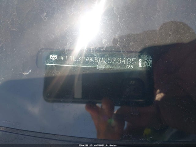 4T1C31AK8NU579485 Toyota a25a-fxs, 3nm