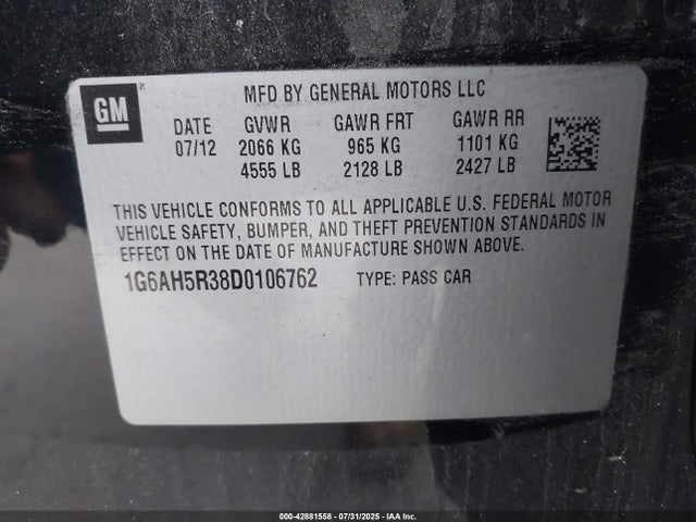2013 CADILLAC ATS 1G6AH5R38D0106762 Photo 8