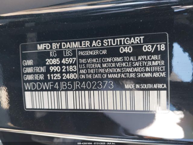 2018 MERCEDES-BENZ C 300 WDDWF4JB5JR402373 Photo 8