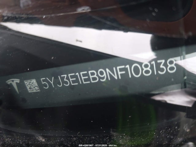 2022 TESLA MODEL 3 5YJ3E1EB9NF108138 Photo 8