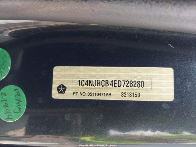 1C4NJRCB4ED728280 Jeep Patriot
