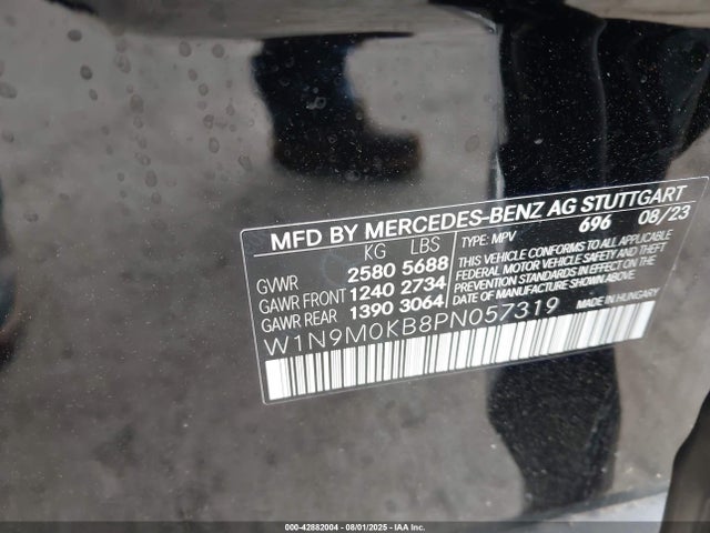 W1N9M0KB8PN057319 Mercedes-Benz 2023