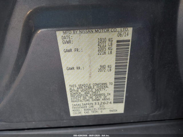 1N4AL3AP4FN312624 Nissan 2015