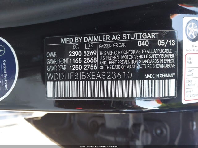 Mercedes-Benz E-Class 2014 WDDHF8JBXEA823610 Image 9