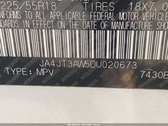 2013 MITSUBISHI OUTLANDER JA4JT3AW5DU020673 Photo 8