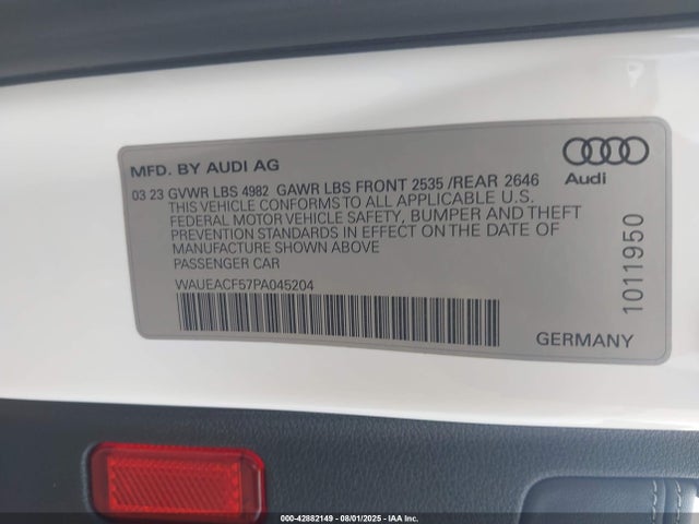2023 AUDI A5 SPORTBACK WAUEACF57PA045204 Photo 8