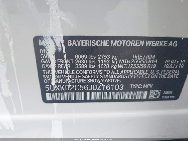 5UXKR2C56J0Z16103 BMW X5