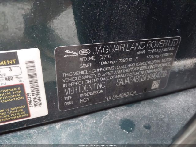 2017 JAGUAR XE SAJAE4BG9HA964739 Photo 8