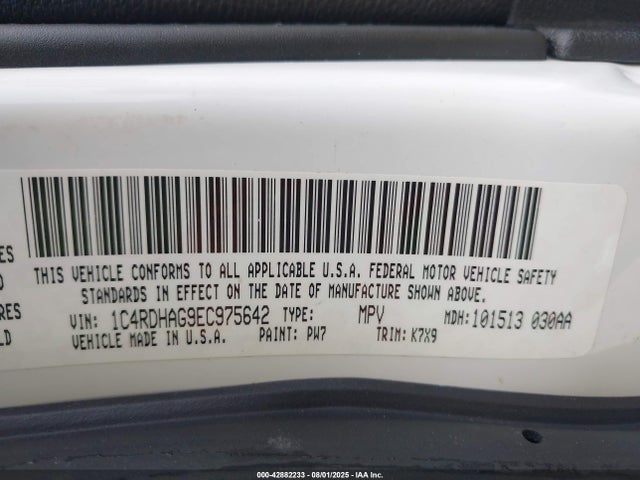 Dodge Durango 2014 1C4RDHAG9EC975642 Image 9