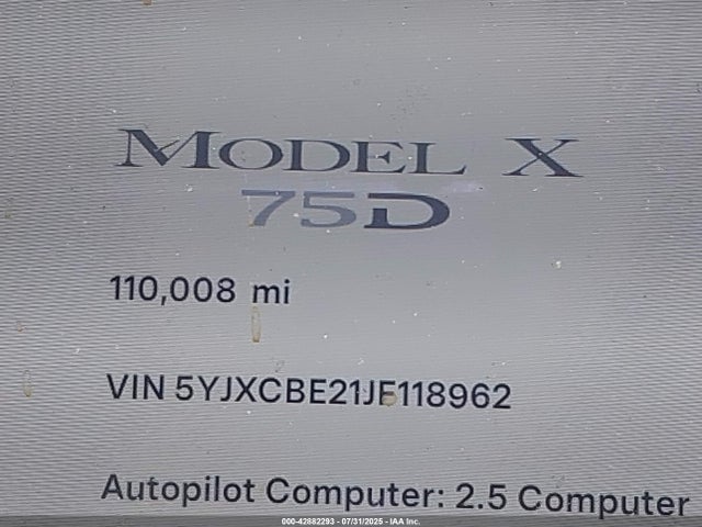 Tesla 2018 2018 5YJXCBE21JF118962 Image 16