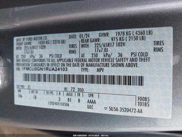 Ford dragon gtdi 2024 1FMCU0GN1RUA24103 Image 9